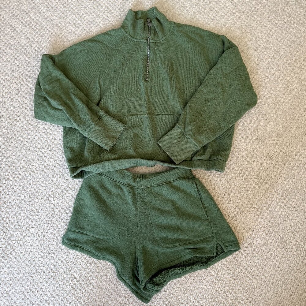 Madewell MWL Green Terry Set